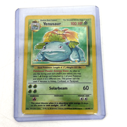 Pokemon TCG Base Set Venusaur Holo Rare Card 15/102 MP - Image 1