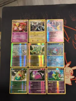 mid era Holo/Reverse Holo Pokemon Card lot of 9 Cards See Description(Lot #16) - Image 1