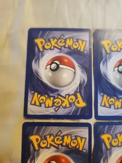 Base Set Starters - Pikachu Bulbasaur Charmander Squirtle Vintage Pokemon Cards - Image 4