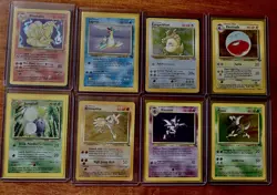 Pokemon Vintage Holo Rare Card Lot Of 8 - Image 1
