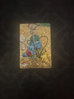 Vending Pokemon Holo Prism Sticker Card #367 Pikachu Squirtle Bulbasaur Psyduck - Image 1