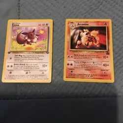 1st Edition Eevee 51/64 Jungle Set Rare Vintage 1999 Pokemon Card Bonus Card - Image 1