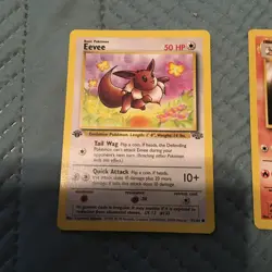 1st Edition Eevee 51/64 Jungle Set Rare Vintage 1999 Pokemon Card Bonus Card - Image 2