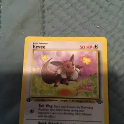 1st Edition Eevee 51/64 Jungle Set Rare Vintage 1999 Pokemon Card Bonus Card - Image 5