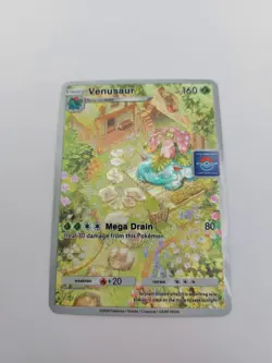Venusaur Custom TCG Pocket Full Art Pokemon Card Holo Shiny Textured - Image 3