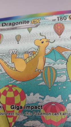 Dragonite Custom TCG Pocket Pokemon Card Holo Textured Fanmade - Image 2