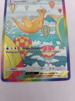 Dragonite Custom TCG Pocket Pokemon Card Holo Textured Fanmade - Image 5