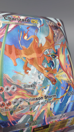 Charizard Custom TCG Pocket Pokemon Card Holo Textured - Image 2
