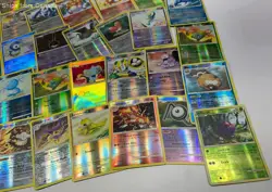 Lot of Vintage Reverse Holographic Pokemon Trading Cards - Image 4