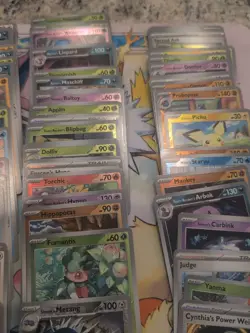 Lot Of 346 Pokemon Cards From Destined Rivals, Reverse Holos, Bulk - Image 4