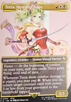 Terra, Herald of Hope (Borderless) Commander: Final Fantasy Regular | NM - Image 1