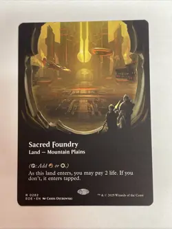 Sacred Foundry (Borderless) Edge of Eternities Rare #282 - Image 1
