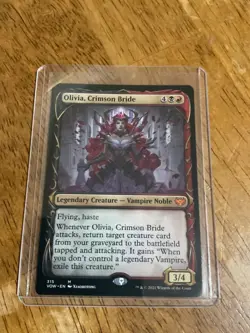 1x Olivia, Crimson Bride, Showcase Art, Crimson Vow, MTG NM - Image 1