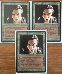 Elves of Deep Shadow X3 (The Dark) NM Vintage MTG Magic The Gathering - Image 1