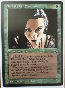 Elves of Deep Shadow X3 (The Dark) NM Vintage MTG Magic The Gathering - Image 2