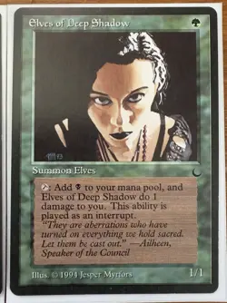 Elves of Deep Shadow X3 (The Dark) NM Vintage MTG Magic The Gathering - Image 4
