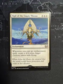 NM Sigil of the Empty Throne, MTG, Duskmourn Commander, Magic the Gathering, 103 - Image 1