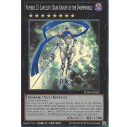 Number 23: Lancelot, Dark Knight of the Underworld BOSH-ENSE2 Super Rare Yugioh - Image 1