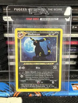 2001 Neo Discovery Umbreon 13/75 Holo Rare Ungraded Pokemon Card Has Wear As Is - Image 1