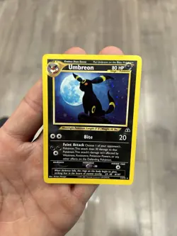 2001 Neo Discovery Umbreon 13/75 Holo Rare Ungraded Pokemon Card Has Wear As Is - Image 5