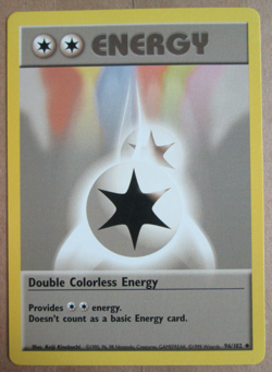 Double Colorless Energy - 96/102 - Uncommon WOTC TCG-Base Set Pokemon Card - Image 1
