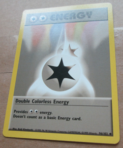 Double Colorless Energy - 96/102 - Uncommon WOTC TCG-Base Set Pokemon Card - Image 4