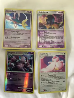 Pokemon TCG 4x rare holo vintage card bundle - Diamond & Pearl - Cresselia etc. - Image 1