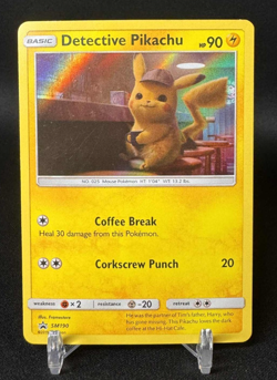 Detective Pikachu Promo SM190 2019 Detective Pikachu Set Pokemon Card NM - Image 1
