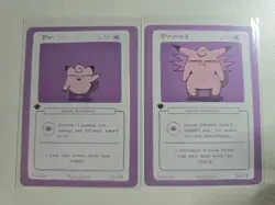 1st Ed Pokederp Lot Clefairy Clefable Fan Art Custom Derpy Card - Image 1
