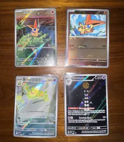 Pokemon Black Bolt & White Flare Promo Cards, Victini Reuniclus, Gothitelle - Image 1