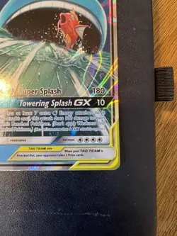 Pokemon TCG Magikarp Wailord Tag Team GX Full Art Holo Card SM166 NM- Condition - Image 5
