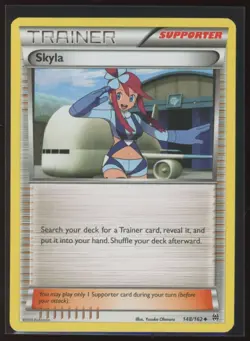 2015 XY - BREAKthrough Skyla Uncommon #148 Pokemon Card - Image 1