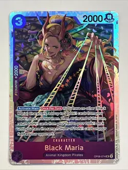 Black Maria OP08-074 Super Rare English Two Legends One Piece TCG Card Game - Image 1