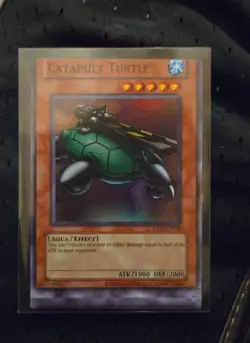 YUGIOH!-(MISPRINT) Catapult Turtle RP-EN038 (Super Rare/NM) - Image 1