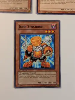 Yugioh TCG - 3x Junk Synchron 2x 5DS1-EN011 + SDSE-EN004 - NM/LP - 1st Edition - Image 5