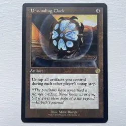 Magic The Gathering - Unwinding Clock - Retro Frame Brothers War NM - Image 1