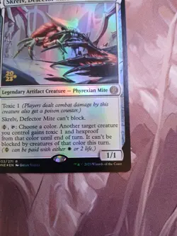 MTG Skrelv, Defector Mite Phyrexia All Will Be One Prerelease Foil LP 2023 - Image 5