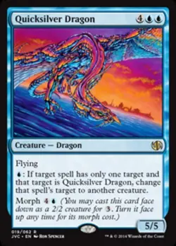 Quicksilver Dragon ~ Moderately Played Duel Decks: Anthology UltimateMTG Magic B - Image 1