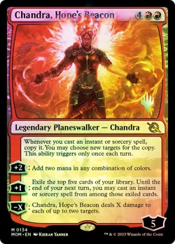 MTG FOIL Chandra, Hope's Beacon Promo Pack March of the Machine - Promo: - Image 1