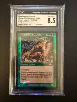 Magic The Gathering weatherseed treefolk Urza’s legacy foil CGC 8.5 - Image 1