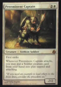 Preeminent Captain - Morningtide: #20, Magic: The Gathering Nm R171 - Image 1