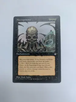 Magic Mtg Ice Age Necropotence lightly played - Image 1