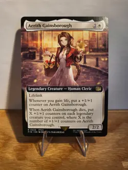 AERITH GAINSBOROUGH (Extended Art) 0423 (Non Foil) Finak Fantasy FIN MTG - Image 1