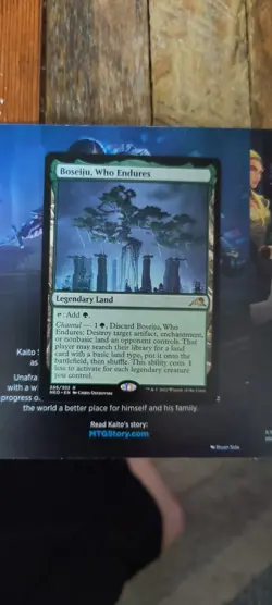 Boseiju Who Endures MTG Kamigawa: Neon Dynasty 266/302 Regular Rare - Image 2