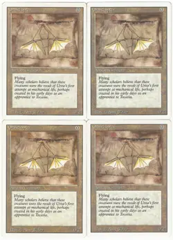 MTG Ornithopter x4 Revised Edition Uncommon NM/LP Playset - Image 1