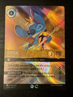 Stitch - Rock Star Lorcana Enchanted Set Champ Championship Foil Enchanted 30/P1 - Image 1