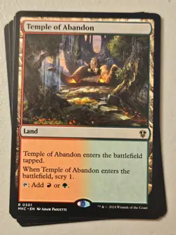 MTG | Temple of Abandon (x4 Playset) | (NM) Commander: Karlov Manor - Image 1