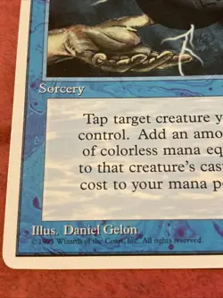 Vintage 1995 Energy Tap MTG 4th Edition Magic Free Shipping - Image 2