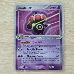 FULL SWIRL 🌀💫 LP Claydol ex Power Keepers 93/108 Holo Ultra Rare Pokemon Card - Image 2
