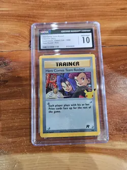 2021 Pokemon Celebrations Here Comes Team Rocket! Holo CGC 10 !! 🔥🔥 - Image 1